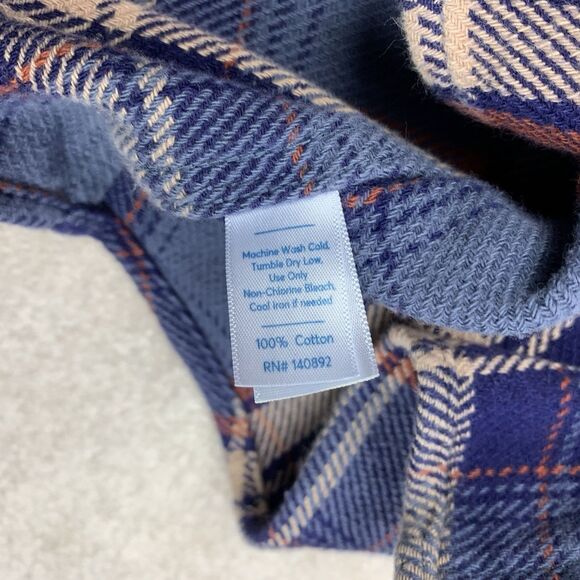 Marine Layer Men’s Shirt Textured Twill Flannel Medium Plaid Long Sleeve Outdoor - Picture 9 of 12